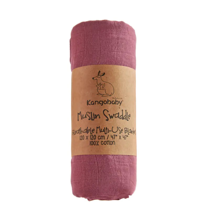 Cotton Retro Solid Color Muslim Baby Wrap