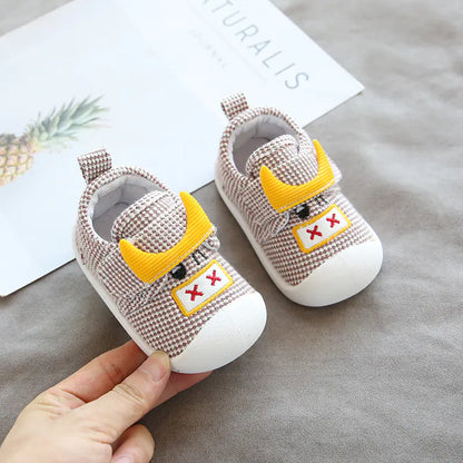 Breathable Cotton and Linen Soft Sole Baby Shoes