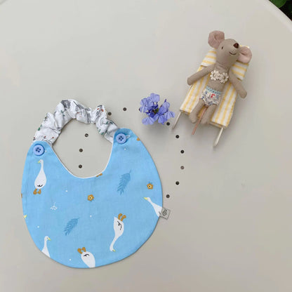 Serviette de salive amovible avec bande élastique pour nouveau-né