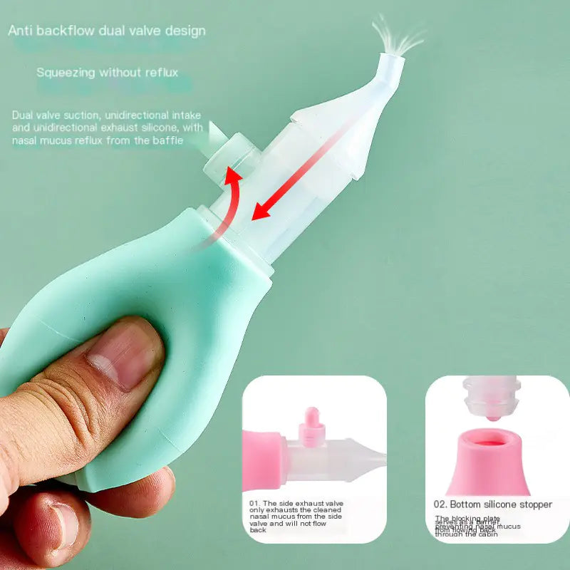 Aspirateur nasal pour nourrissons de 0 à 3 mois, conception anti-reflux