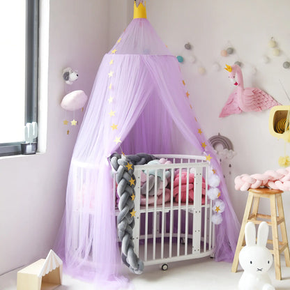 Dreamy Star Crown Baby Bed Canopy for Photo Props