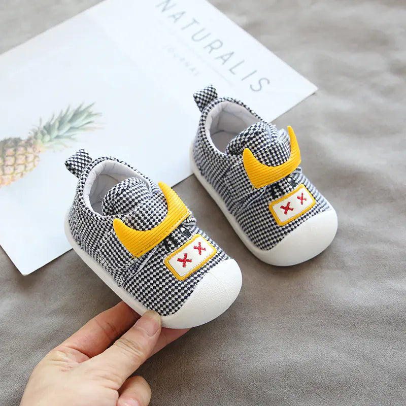 Breathable Cotton and Linen Soft Sole Baby Shoes