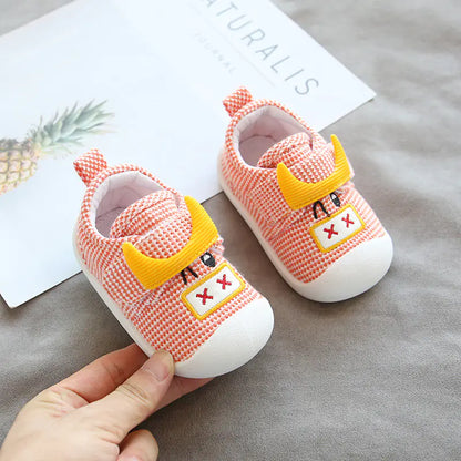 Breathable Cotton and Linen Soft Sole Baby Shoes