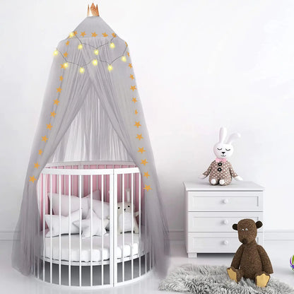 Dreamy Star Crown Baby Bed Canopy for Photo Props