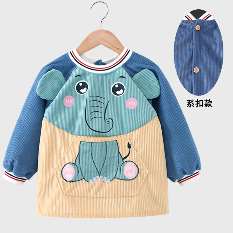 Waterproof Bib for Boys - Stylish Reversible Design