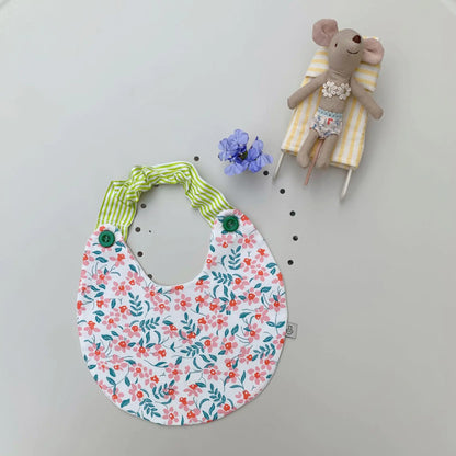 Serviette de salive amovible avec bande élastique pour nouveau-né