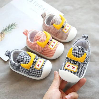 Breathable Cotton and Linen Soft Sole Baby Shoes