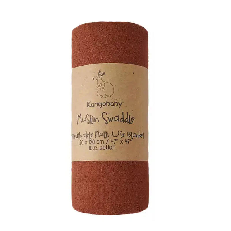 Cotton Retro Solid Color Muslim Baby Wrap