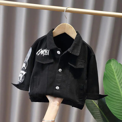 Trendy Fried Street Baby Denim Jacket for Outings