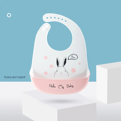 Disposable Waterproof Silicone Baby Bibs with Pockets