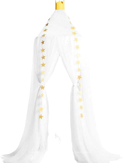 Dreamy Star Crown Baby Bed Canopy for Photo Props